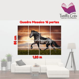 Placa Decorativa Mosaico de 16 partes – 80×1,20 m