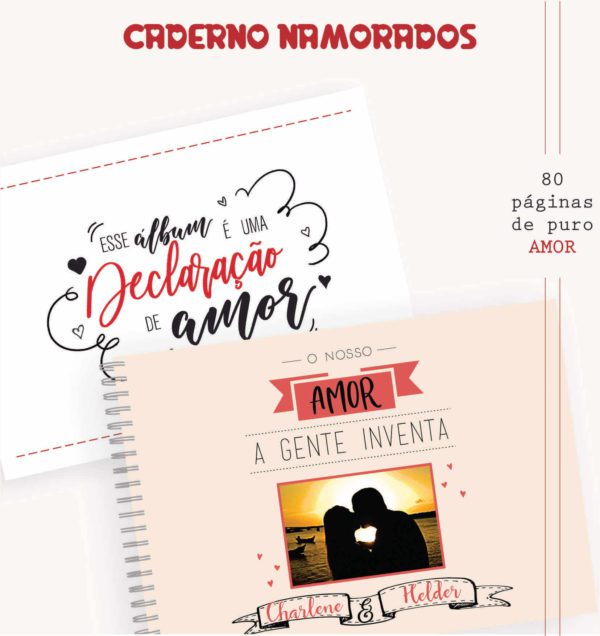 Caderno de Fotos dos Namorados